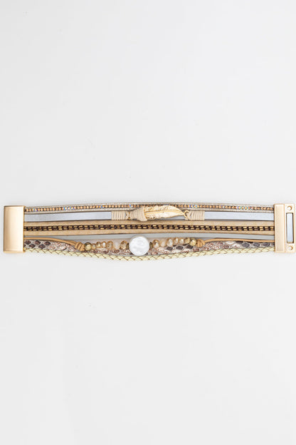 Bohemian Goddess Multi Strand Charmed Bracelet-Soul Flow Apparel