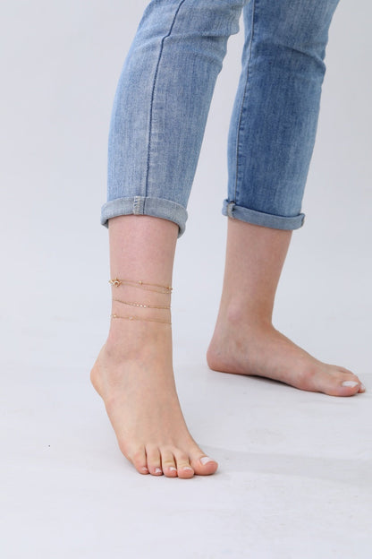 Versatile Gold Chain Anklet & Bracelet – 2-in-1 Elegance✨ Leto Collection
