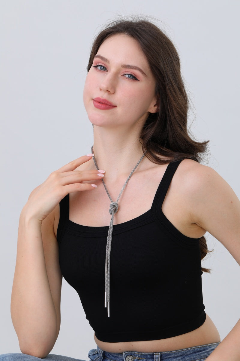 Minimalist Linear Necklace – Modern Geometry & Timeless Style✨ Leto Collection
