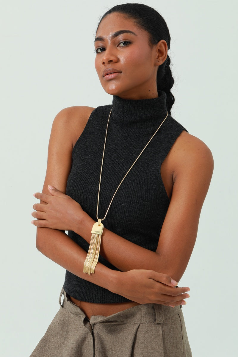 Long Tassel Pendant Necklace - Best Seller for Boutique 💎 Leto Collection