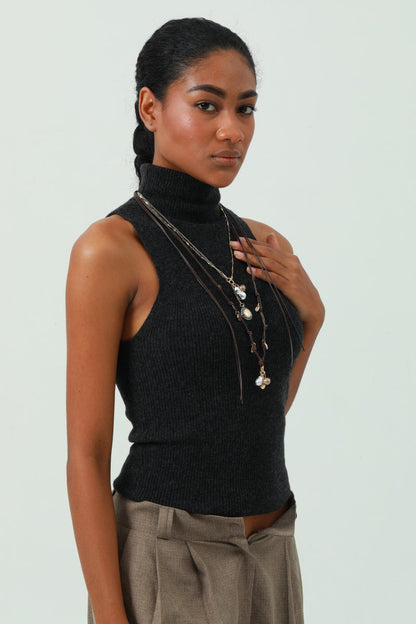 Stackable Alloy Charm Necklace - Layered Trendy Look