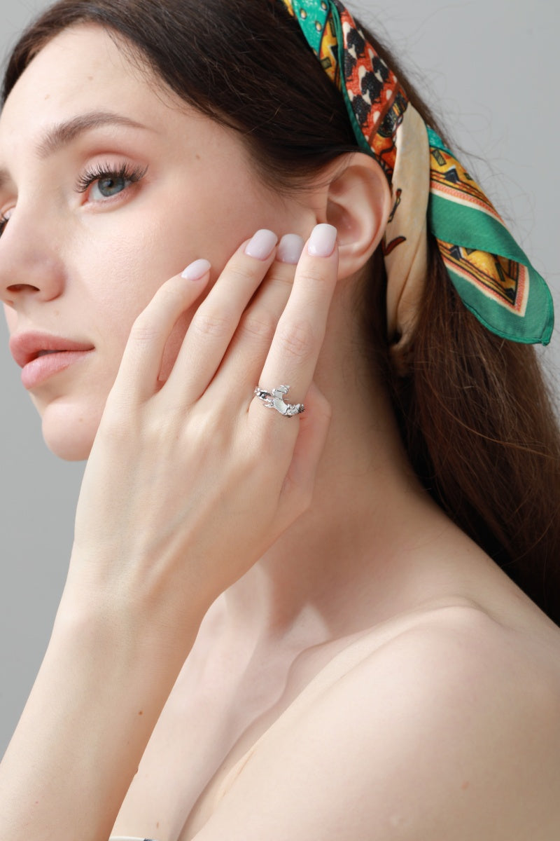 Celestial Moon Nugget Rings – Minimalist Cosmic Jewelry ?????-Soul Flow Apparel