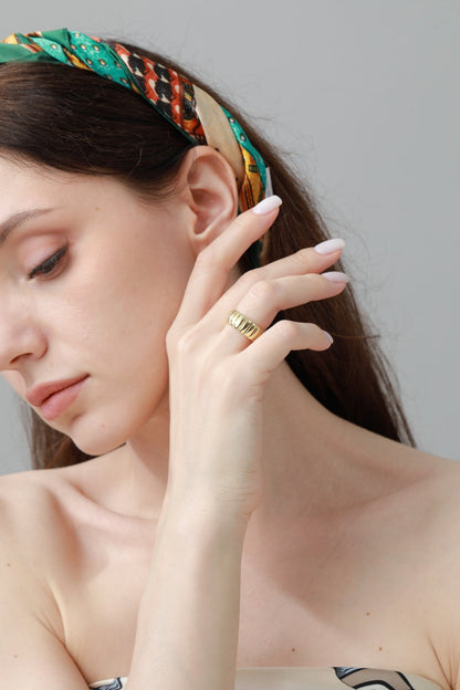 Spiral Nugget Ring – Open Band Stackable Jewelry ???-Soul Flow Apparel