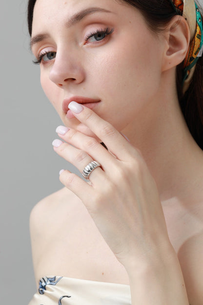 Spiral Nugget Ring – Open Band Stackable Jewelry ???-Soul Flow Apparel