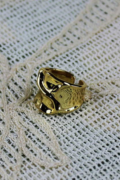 Asymmetric Nugget Rings – Minimalist Luxury Stackables ???-Soul Flow Apparel