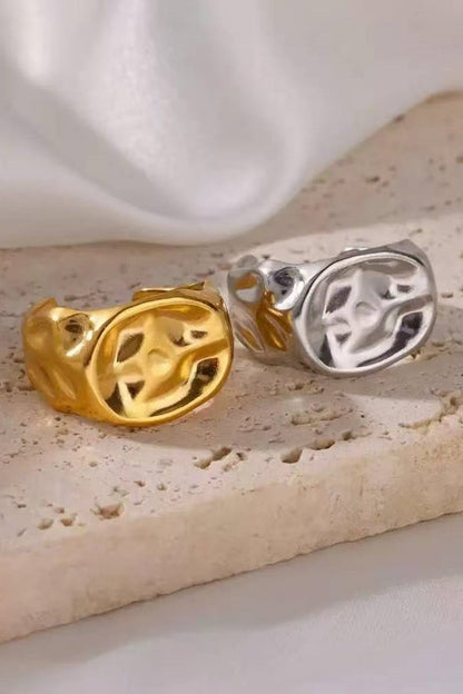 Architectural Knuckle Ring – Minimalist Open-Band Design ???-Soul Flow Apparel