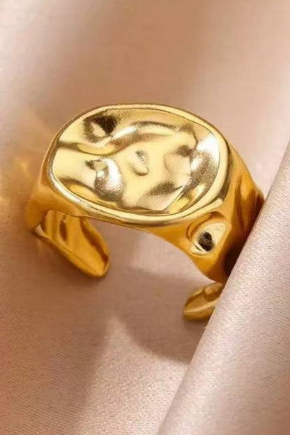 Architectural Knuckle Ring – Minimalist Open-Band Design ???-Soul Flow Apparel