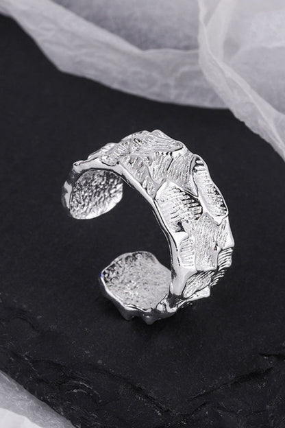 Geometric Nugget Ring – Textured Minimalist Jewelry ???-Soul Flow Apparel