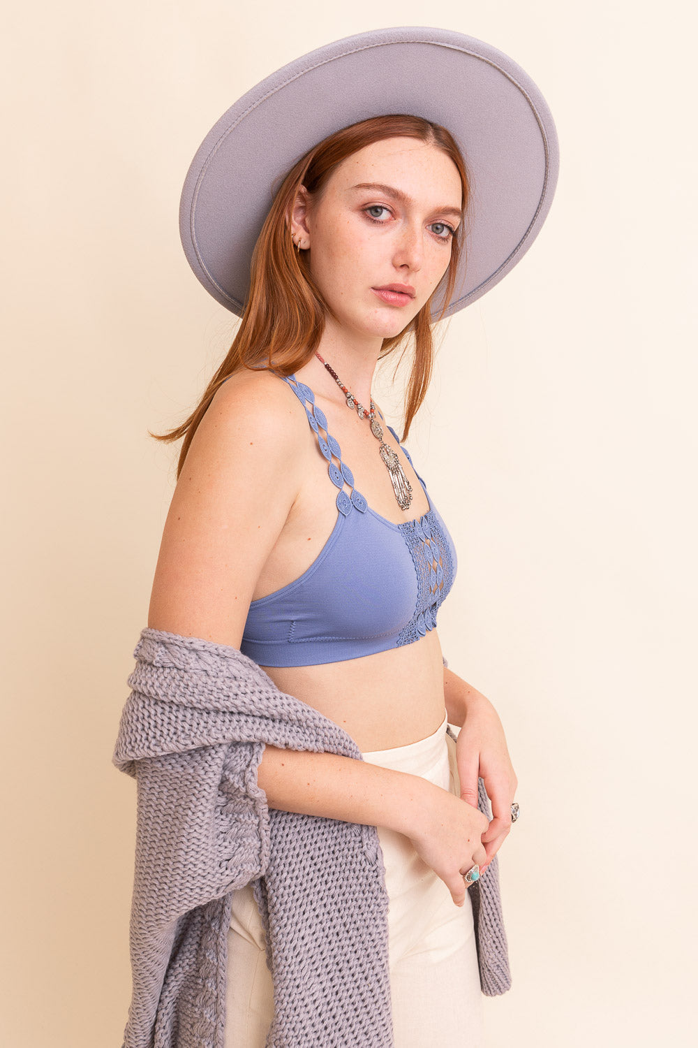 Eye Lace Applique Bralette-Soul Flow Apparel