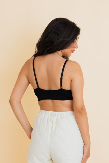 Sporty Vintage Ribbed Ultra Comfy Bralette Leto Collection
