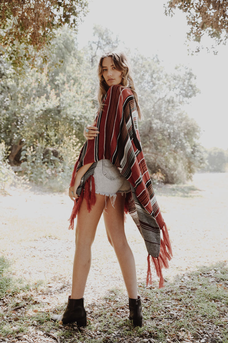 Cow Skull Serape-Soul Flow Apparel