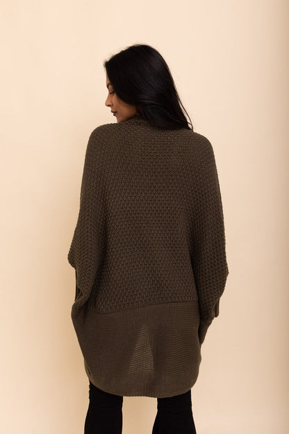 Cuddly Bat Sleeve Knit Cardigan Leto Collection