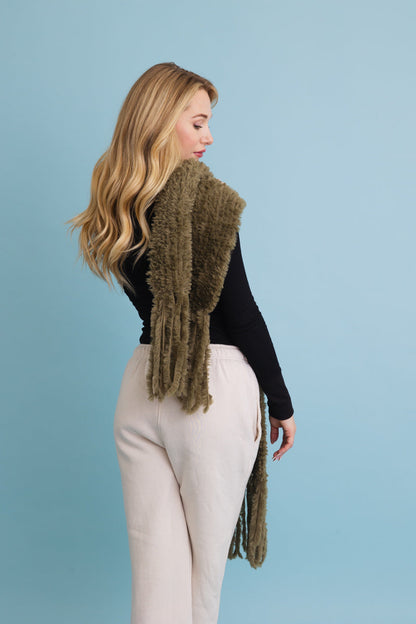 Ultra Soft Boucle Fringe Blanket Scarf-Soul Flow Apparel