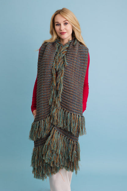 Fun & Fluffy Knit Fringe Winter Scarf Leto Collection