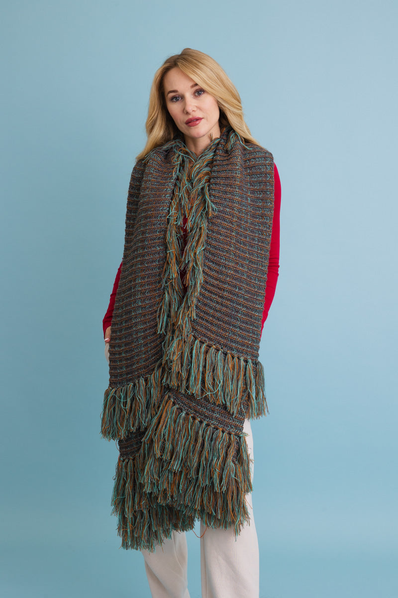Fun & Fluffy Knit Fringe Winter Scarf-Soul Flow Apparel