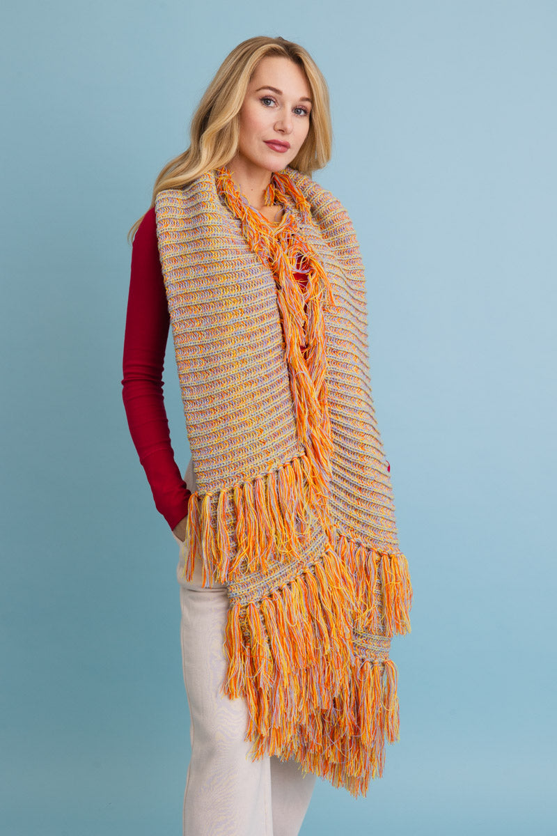 Fun & Fluffy Knit Fringe Winter Scarf-Soul Flow Apparel