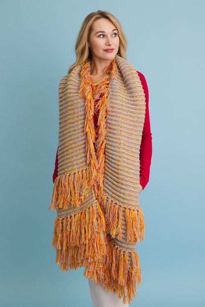 Fun & Fluffy Knit Fringe Winter Scarf Leto Collection