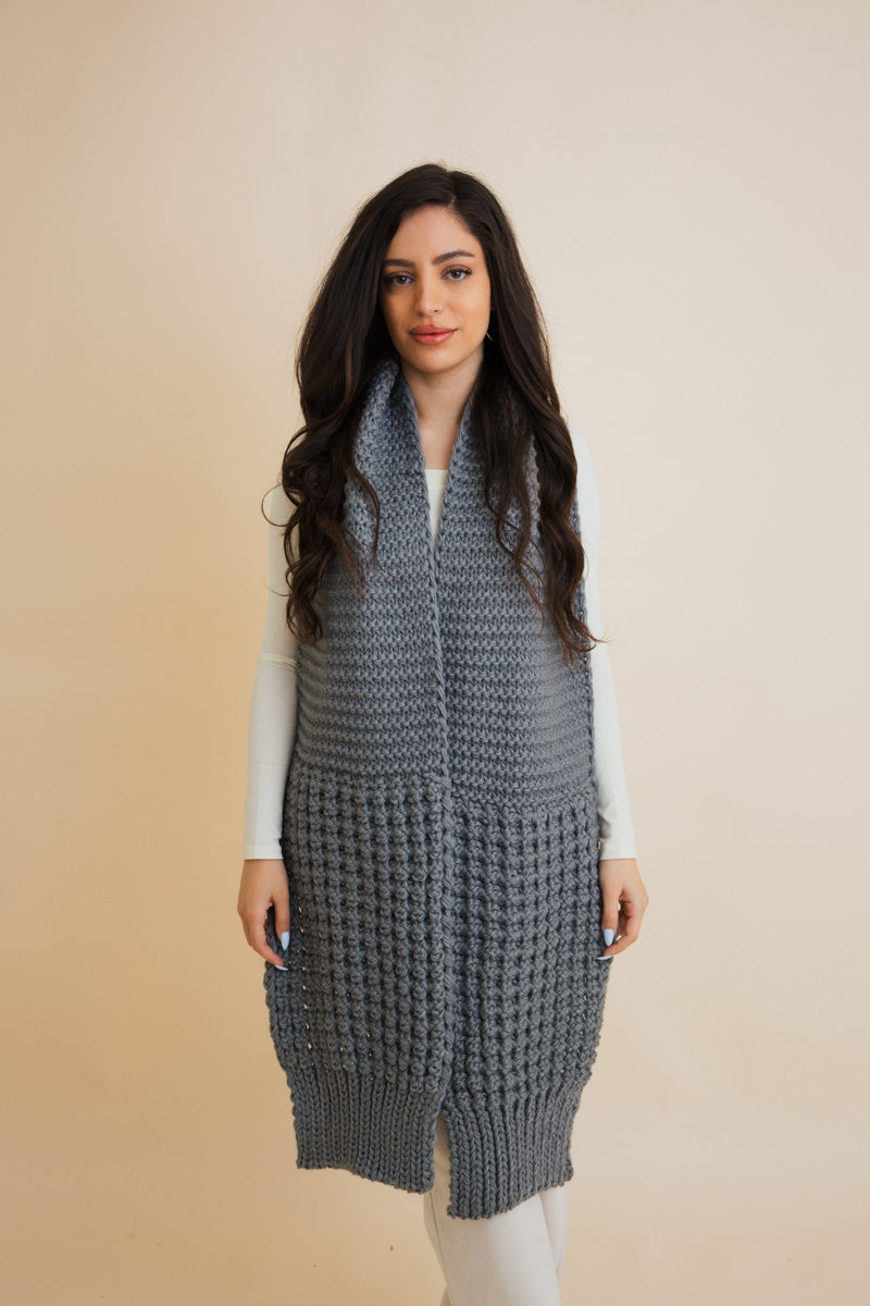Waffle Weave Cozy Edge Scarf-Soul Flow Apparel
