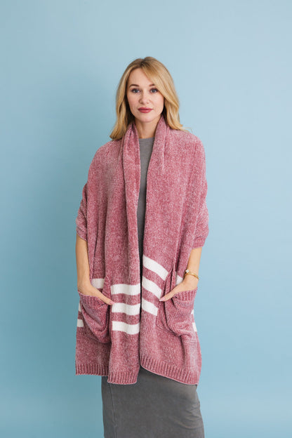 Chenille Pocket Scarf - Soft Comfort with Handy Pockets ????-Soul Flow Apparel