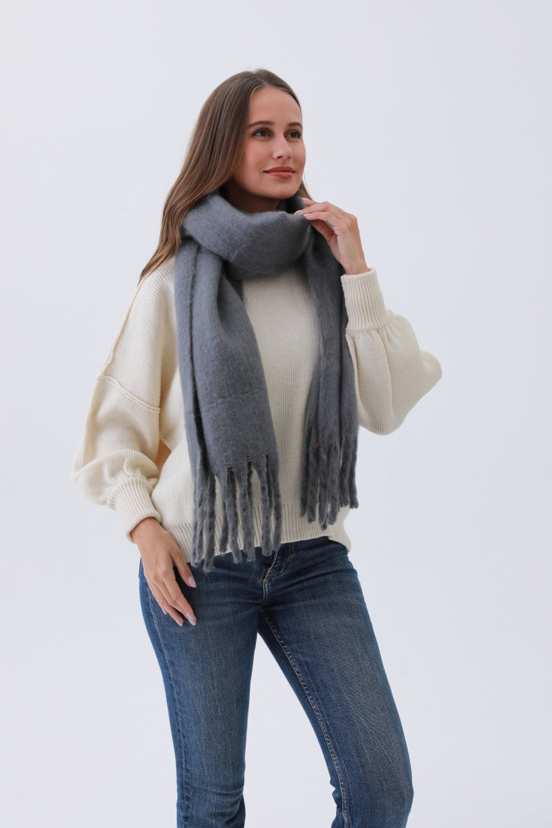 Classic Tassel Knit Scarf – Bestselling Winter Essential???-Soul Flow Apparel