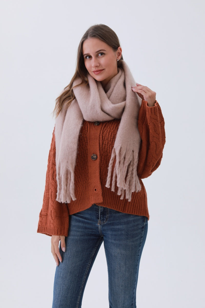 Classic Tassel Knit Scarf – Bestselling Winter Essential???-Soul Flow Apparel