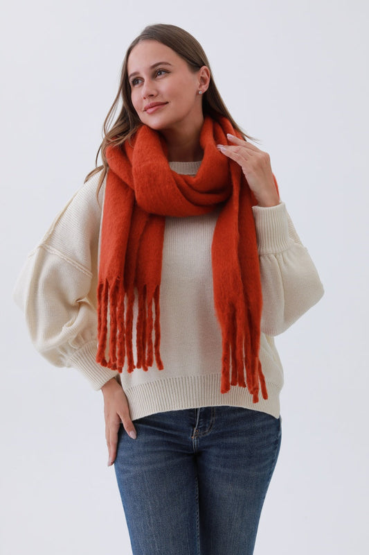 Classic Tassel Knit Scarf – Bestselling Winter Essential
