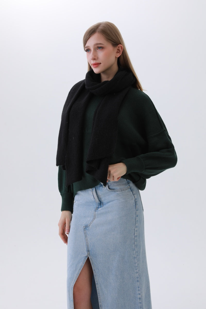 Classic Bias-Cut Scarf – Woven Elegance & Timeless Style ?????-Soul Flow Apparel