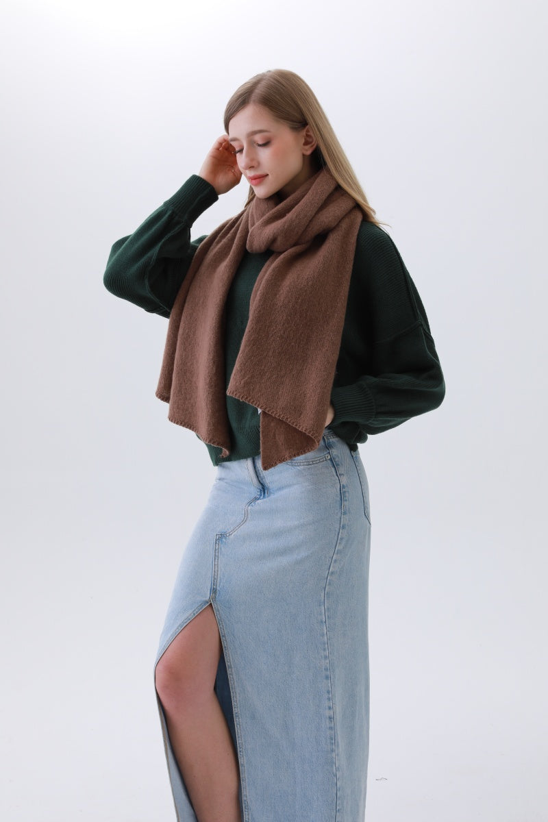 Classic Bias-Cut Scarf – Woven Elegance & Timeless Style ?????-Soul Flow Apparel