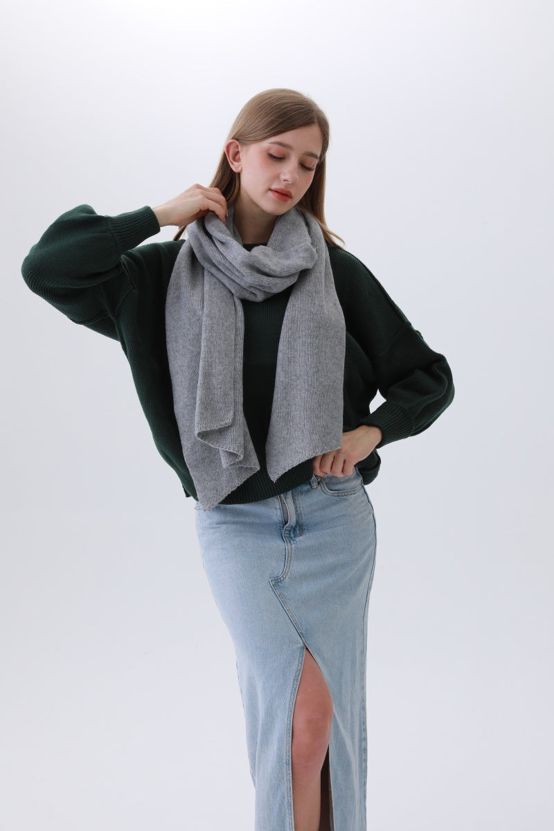 Classic Bias-Cut Scarf – Woven Elegance & Timeless Style ?????-Soul Flow Apparel