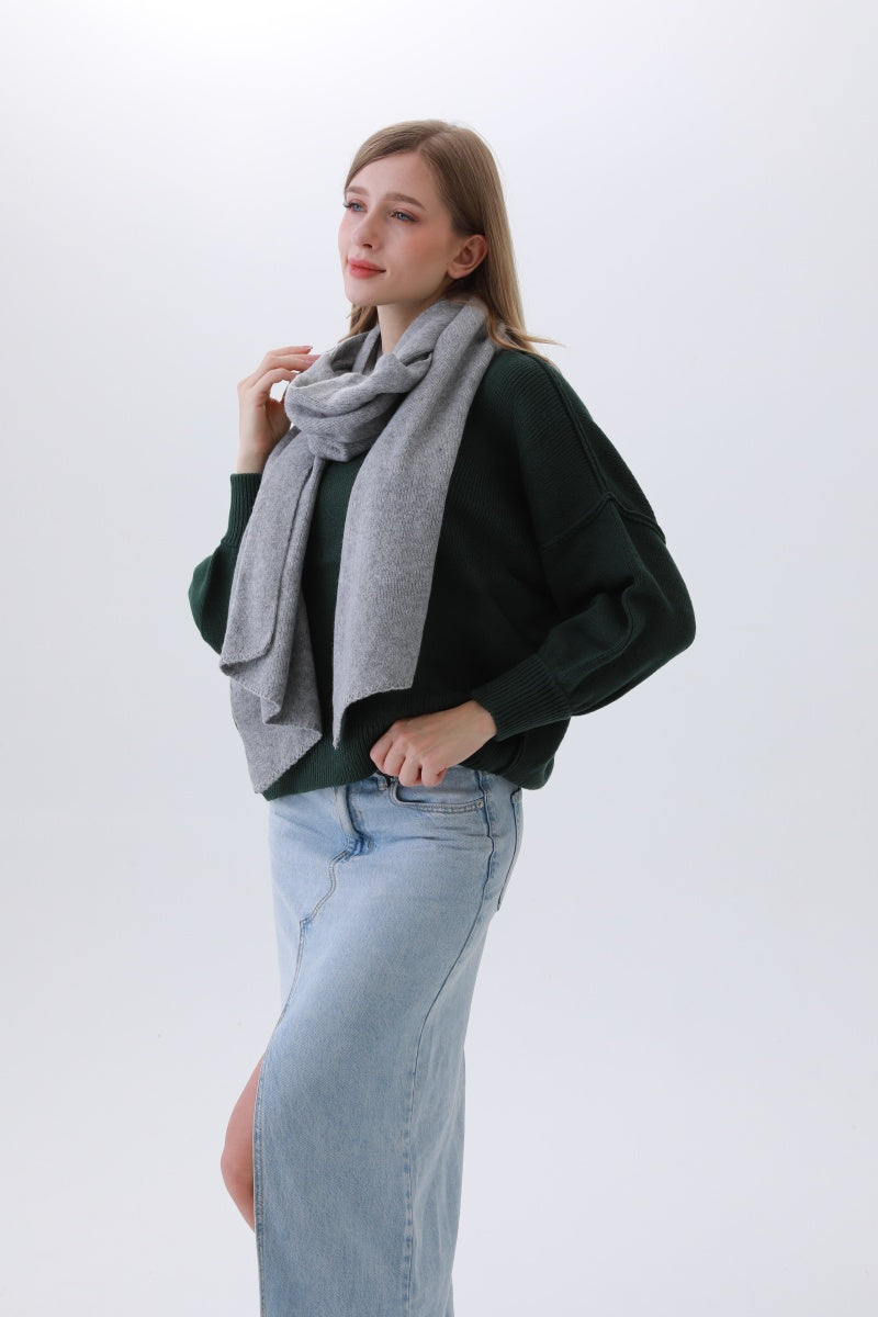 Classic Bias-Cut Scarf – Woven Elegance & Timeless Style ?????-Soul Flow Apparel