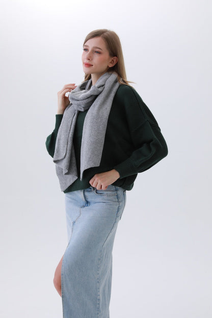 Classic Bias-Cut Scarf – Woven Elegance & Timeless Style ?????-Soul Flow Apparel