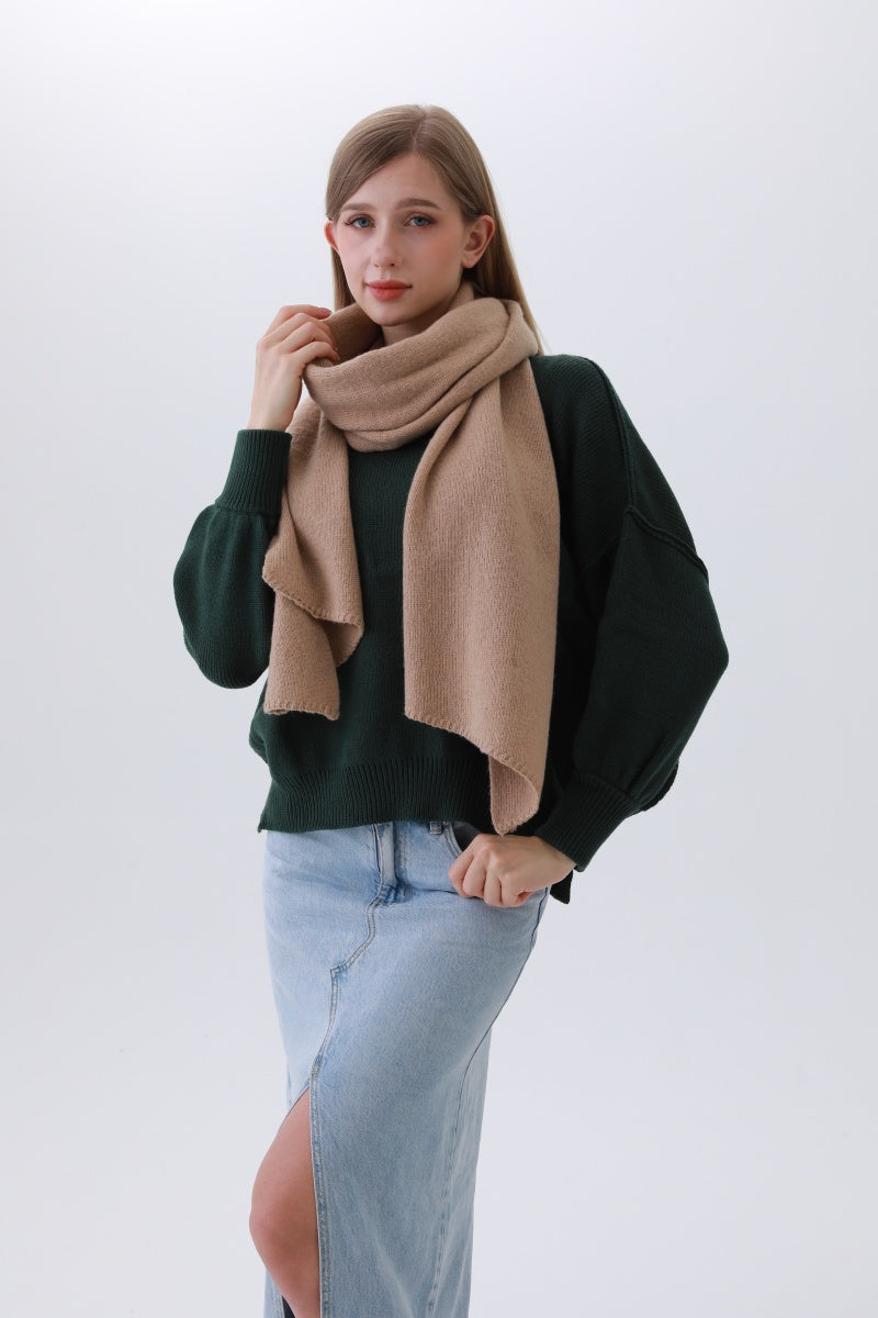 Classic Bias-Cut Scarf – Woven Elegance & Timeless Style ?????-Soul Flow Apparel