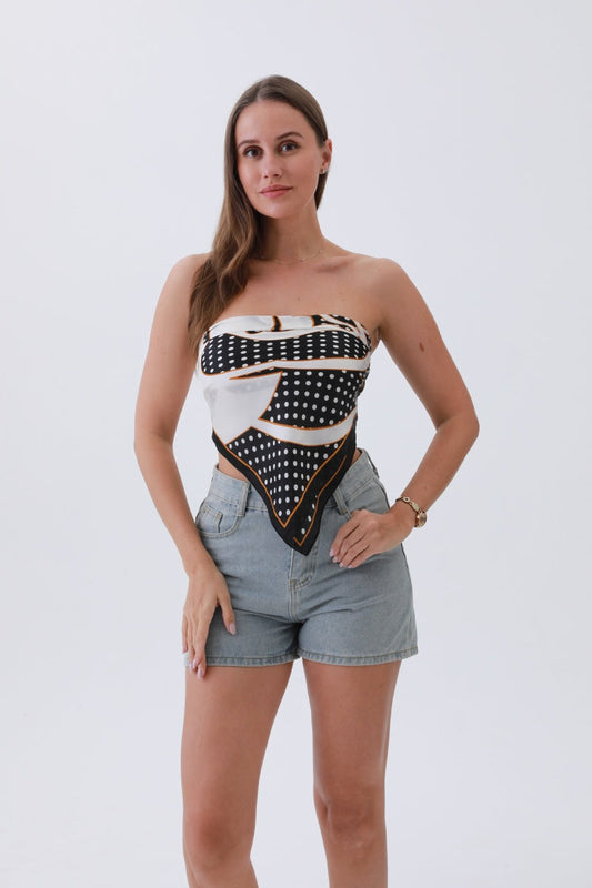 Polka Petal Bandana – Whimsical Silky Luxury?????-Soul Flow Apparel