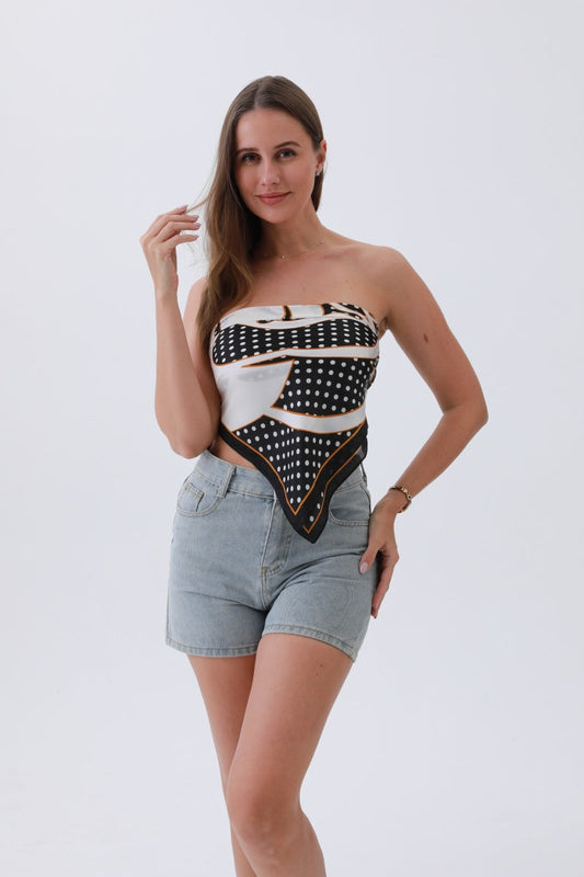 Polka Petal Bandana – Whimsical Silky Luxury?????-Soul Flow Apparel