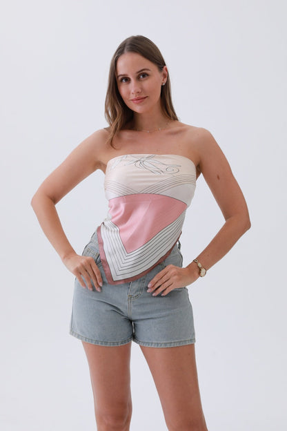 Canyon Rose Bandana – Desert Bloom Silk Scarf?????????-Soul Flow Apparel