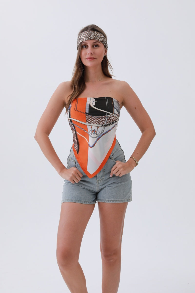 Ruby Retro Bandana – Luxe Silk & Vintage Edge?????-Soul Flow Apparel