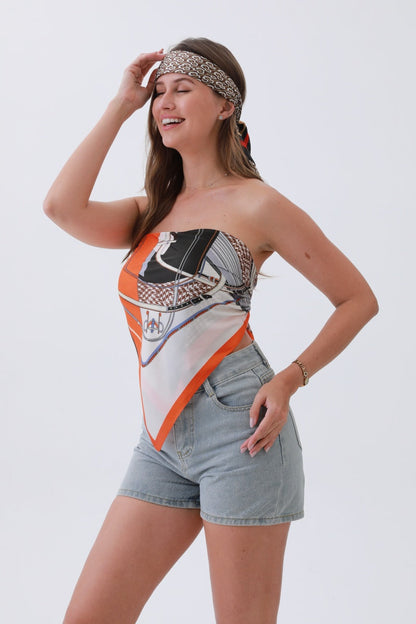 Ruby Retro Bandana – Luxe Silk & Vintage Edge?????-Soul Flow Apparel