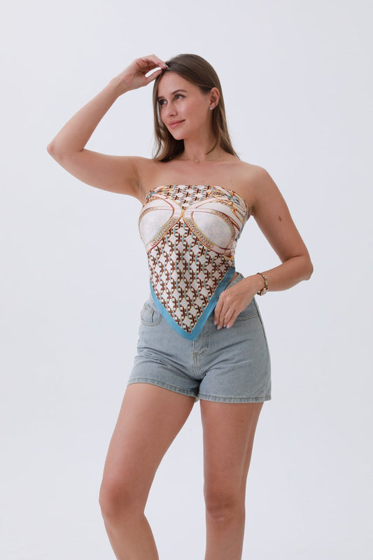 Equestrian Chic Bandana – Equestrian-Inspired Chain Detailing?????-Soul Flow Apparel