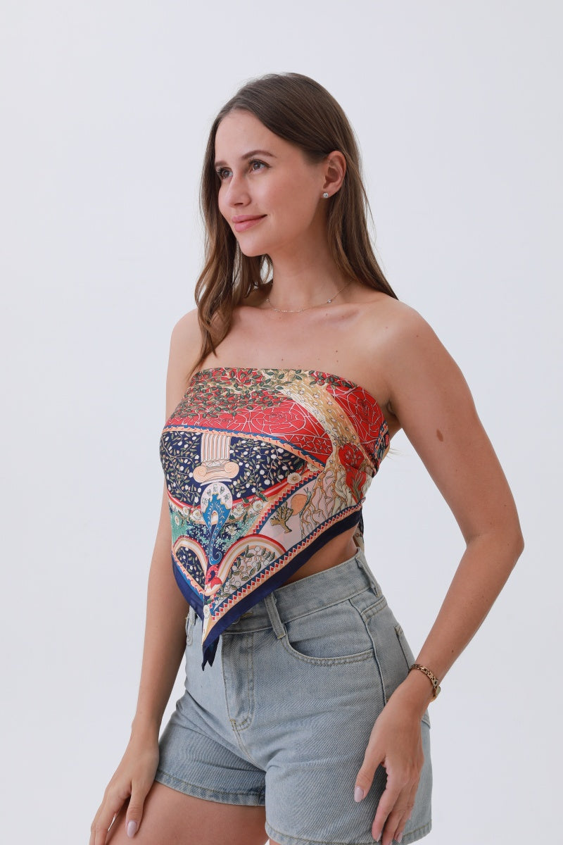 Tree of Life Silk Bandana – Bohemian Wisdom Woven In?????-Soul Flow Apparel