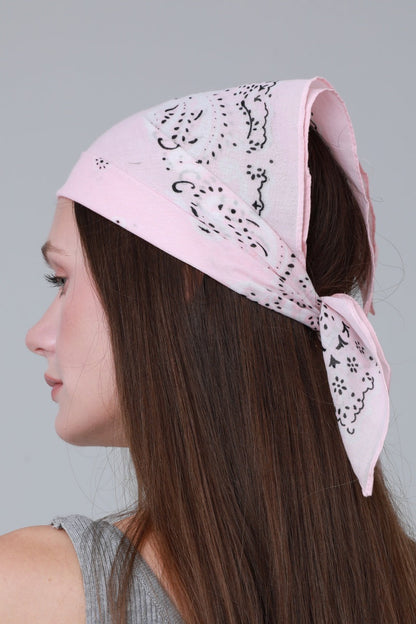 Soft Cotton Printed Bandanas – Multi-Way Headband & Scarf Set 🌸🧣 Leto Collection