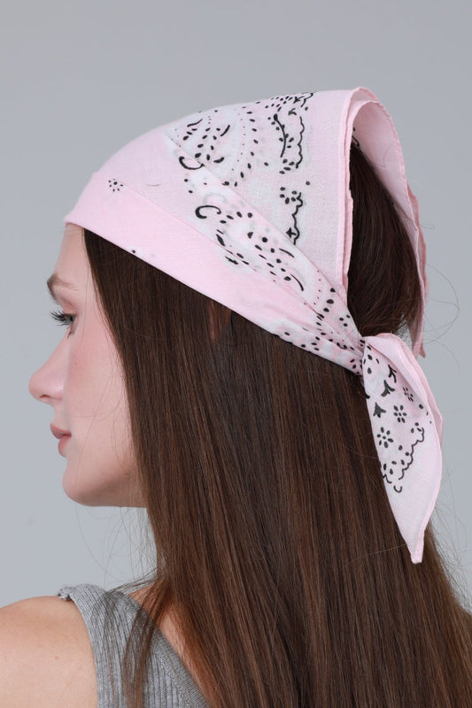 Soft Cotton Printed Bandanas – Multi-Way Headband & Scarf Set ????????-Soul Flow Apparel