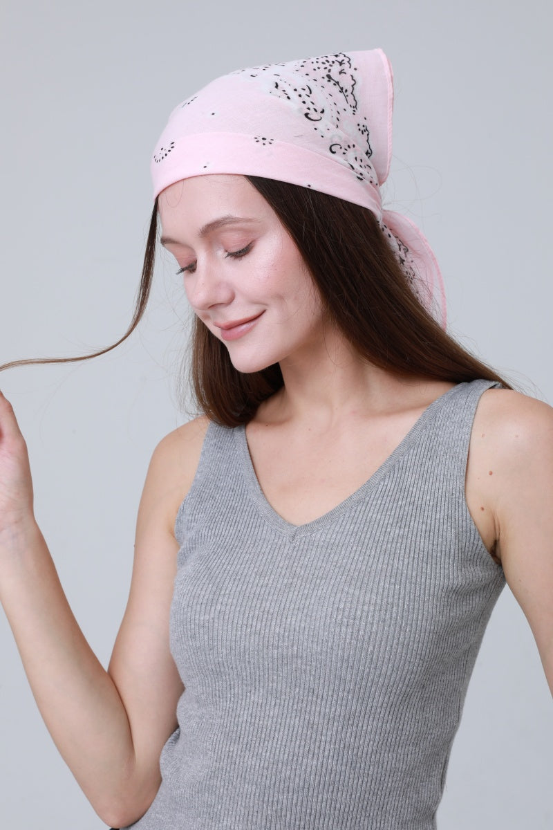 Soft Cotton Printed Bandanas – Multi-Way Headband & Scarf Set ????????-Soul Flow Apparel