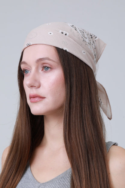 Soft Cotton Printed Bandanas – Multi-Way Headband & Scarf Set 🌸🧣 Leto Collection