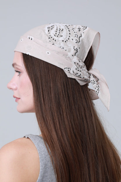 Soft Cotton Printed Bandanas – Multi-Way Headband & Scarf Set 🌸🧣 Leto Collection