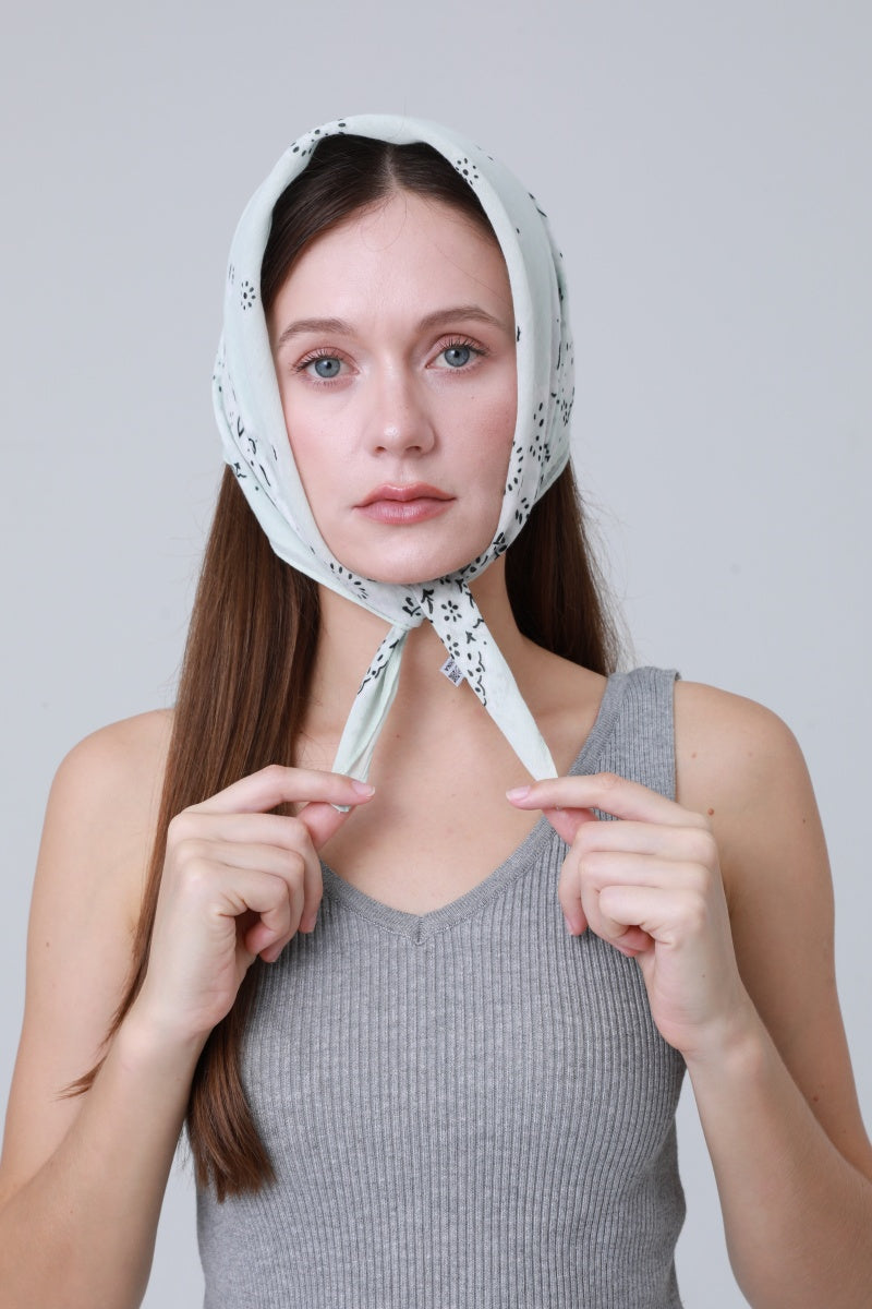 Soft Cotton Printed Bandanas – Multi-Way Headband & Scarf Set ????????-Soul Flow Apparel