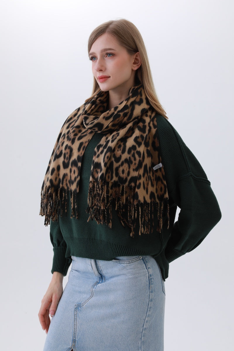 Timeless Leopard Scarf – Classic Animal Print Staple ????????-Soul Flow Apparel
