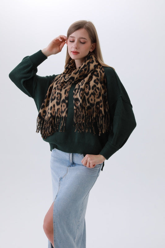 Timeless Leopard Scarf – Classic Animal Print Staple ????????-Soul Flow Apparel