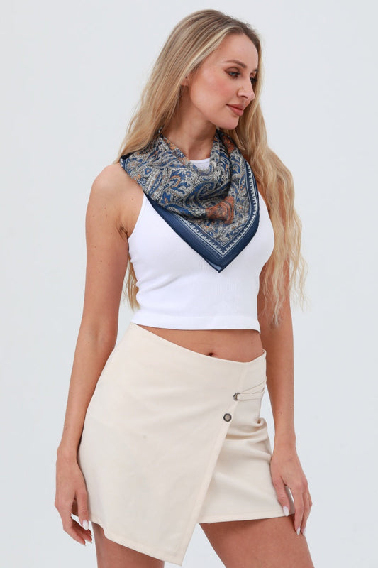 Classic Boho Print Bandana – Lightweight Spring & Summer Style
