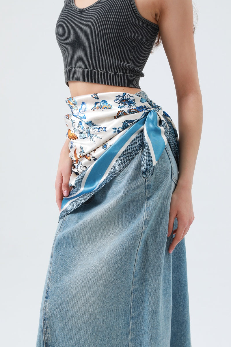 Silky Butterfly Floral Bandana – Summer Staple Scarf 🦋🌸 Leto Collection