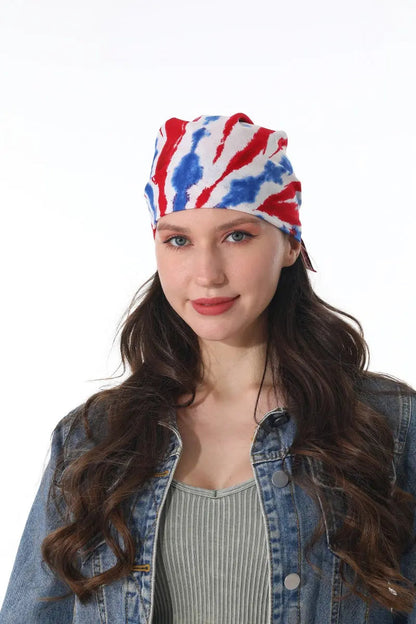 Patriotic Tie Dye Bandana – Square Scarf Leto Collection